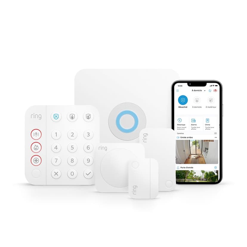 Ring Alarm Pack - S by Amazon | Smart home alarm security system with optional Assisted Monitoring - No long-term commitments | Works with Alexa - 1