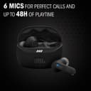 JBL Tune Beam 2, Wireless Noise Cancelling Bluetooth Earbuds with 48h Playtime, IP54 Water and Dust Resistant, Multi-Point Connection, Ergonomic Design, Closed-Back Stick Design, White - 4