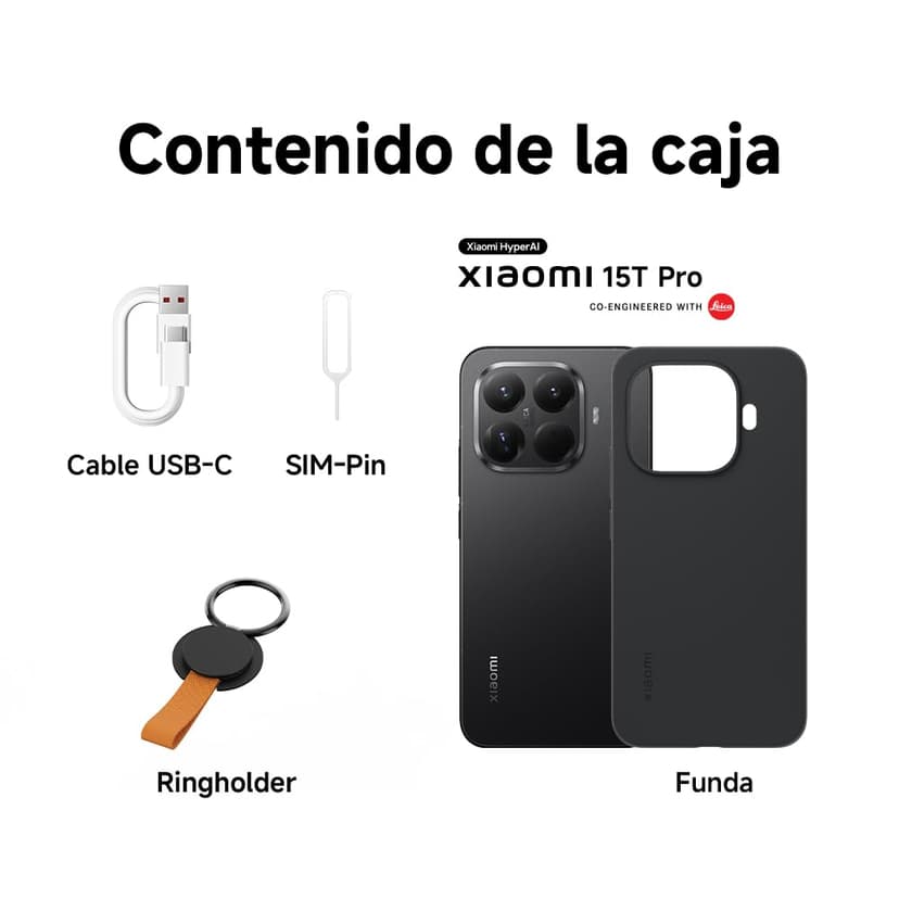 XIAOMI 15T Pro, Smartphone 12 + 512 GB, 6.83 Inch 144 Hz Eye-Friendly Display, MediaTek Dimensity 9400+, 50MP Leica 5X Pro Telephoto Lens, 5500 mAh, Titanium - 4