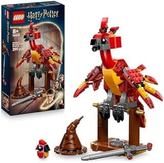 LEGO Harry Potter Fumseck : Le Phénix de Dumbledore - Jouet Avec Figurine d'Oiseau - Décoration Intérieure - Choixpeau & Épée De Gryffondor - Cadeau d'Anniversaire Pour Fille Ou Garçon Dès 8 Ans 76448 - 1