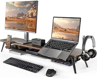 Fenge Monitor Stand Riser for 2 Monitors 108CM Large Comp…