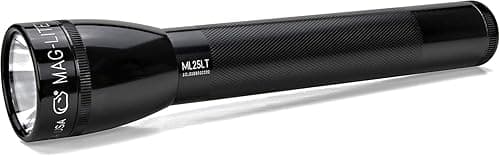 Maglite ML25LT 3 C-Cell Flashlight, Aluminium, Black, 173 lm