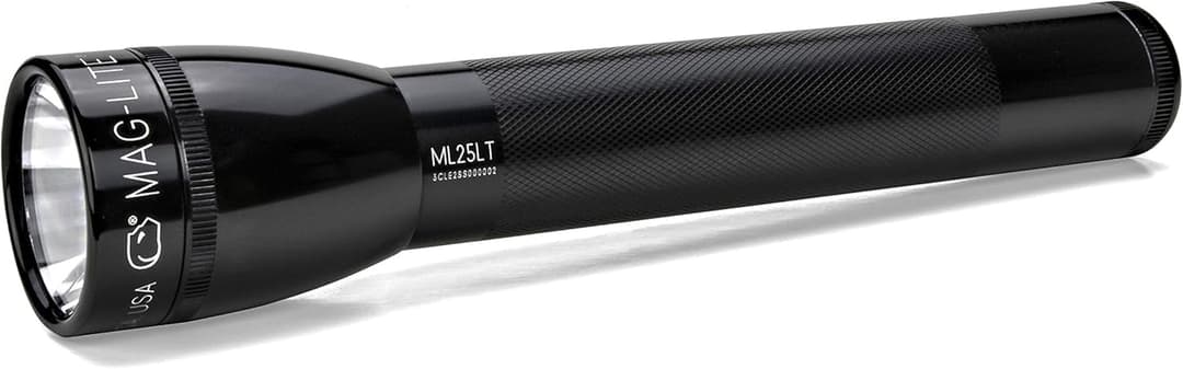 Maglite ML25LT 3 C-Cell Flashlight, Aluminium, Black, 173 lm