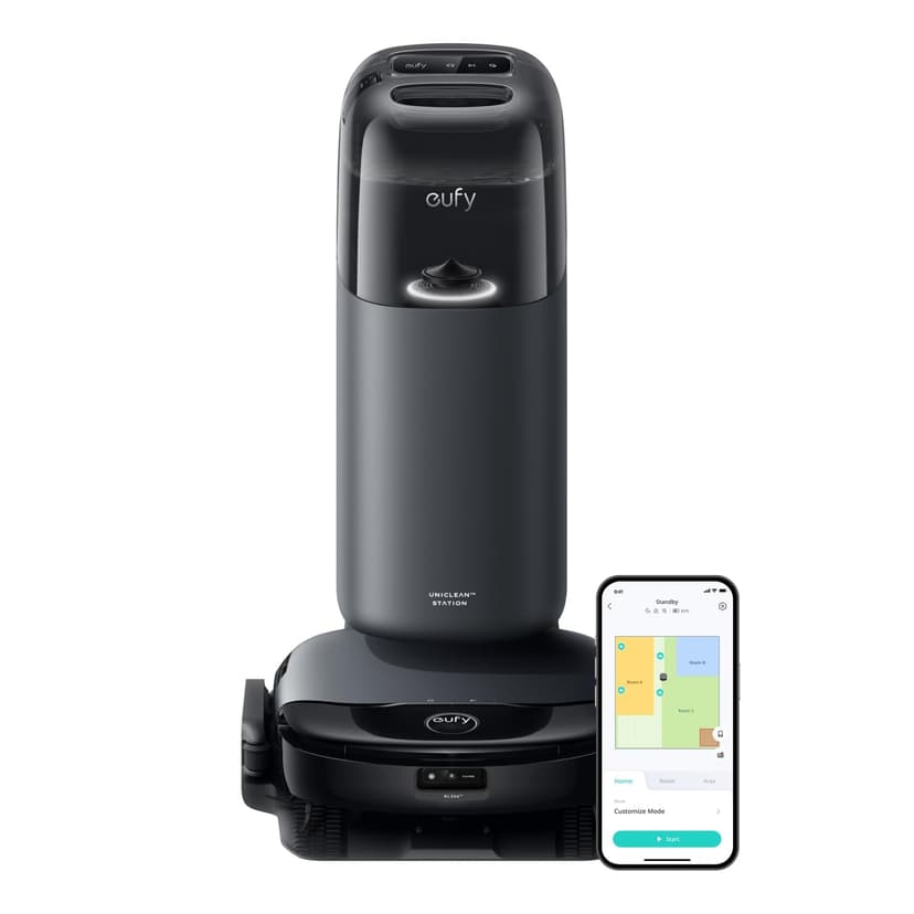 eufy Omni S1,Robot Vacuum Cleaner with Mop, Incredible Suction, All-in-One Station, Smart Obstacle Avoidance, Lift Mop, Wi-Fi, App, Alexa, Corner-to-Edge Deep Cleaning - 1