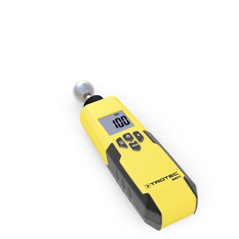 TROTEC BM31 Moisture Meter - For Wall, Wood, Screed - Measuring Range 0-100 Digits, Humidity Indicator, Automatic Shut-Off - 3