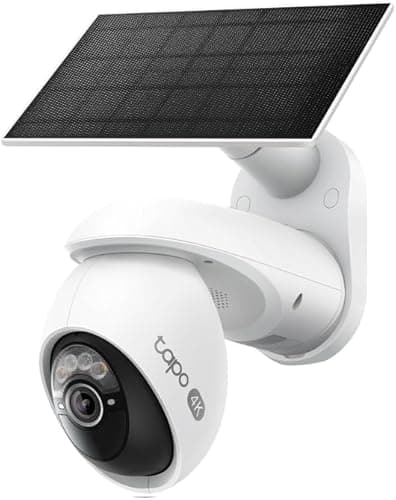Tapo C660 KIT 4K 360° Solar Outdoor Surveillance Camera, Battery 10000 mAh, Colour Night Vision, Dual Band WiFi, AI Detection, Light & Sound Alarm, Local Storage via microSD H500