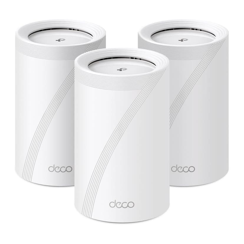TP-Link Deco WiFi 7 Mesh BE9300 Deco Tri-Band BE65(3-Pack), Ethernet Port/Fibre 2.5 Gbps, WiFi Speed up to 9 Gbps, WPA3, 320 MHz Channels, 6 GHz - 1