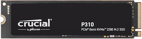 Crucial P310 SSD 500Go PCIe Gen4 NVMe M.2 2280, jusqu’à 6.600 Mo/s, Compatible avec Ordinateur Portable et de Bureau & Consoles de jeux Portables, Disque Dur Interne - CT500P310SSD801