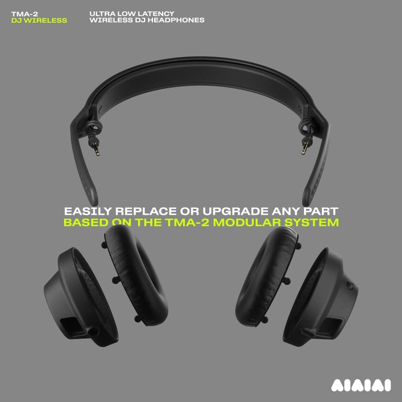 AIAIAI TMA-2 DJ Wireless - Professional DJ Headphones with Ultra-low Latency Wireless Audio, 20+ Hours of Playback, Durable Lightweight Design, High Isolation Ear Pads and Added Bluetooth. - 6