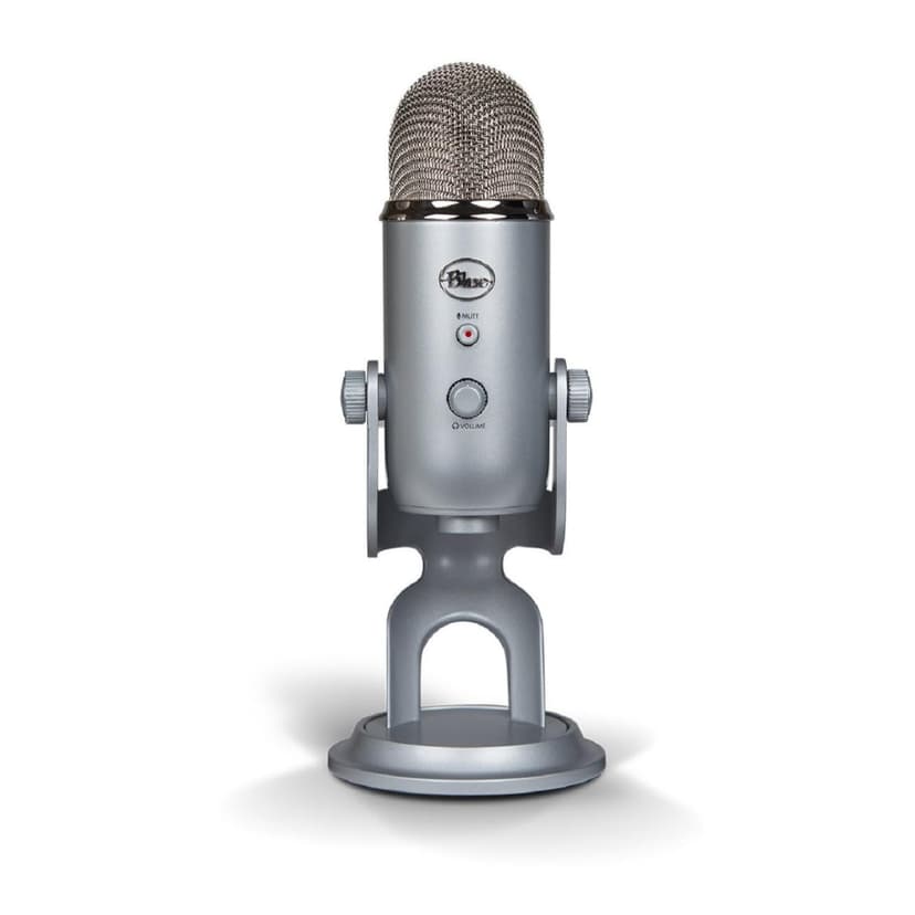 Blue Microphones Yeti, Micro USB pour Enregistrer, Streaming, Gaming, Podcast, Micro Gaming condensateur, Micro PC & Mac avec Effets Blue VO!CE, Support ajustable, Plug and Play - Argent - 4