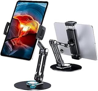 Lucrave Tablet Ständer, Tablet Halterung Tisch Drehbar, K…