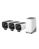 eufy Security Camera eufyCam S3 Pro 3-Cam Kit, 4K Solar Camera Outdoor Wireless,Colour Night Vision,Forever Power 2.0, Face Recognition AI, Expandable Local Storage, No Monthly Fee,Work With Alexa - 1