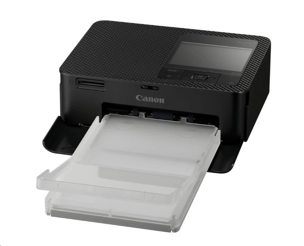 Canon Selphy Cp1500 Mobile Photo Printer With Paper Set, Black, Wireless Bluetooth Printer With Accessories, Compact And Lightweight, With 54 Sheets Paper In Format 4X6 Postcard