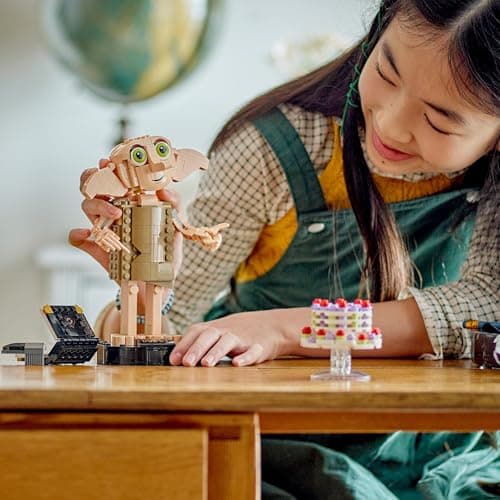 LEGO Harry Potter Dobby the House-Elf Building Toy Set, Movable Wizarding World Character Figure, Kids' Bedroom Decoration, Gift for 8 Plus Year Old Girls, Boys, Teens and Fans 76421 - 8