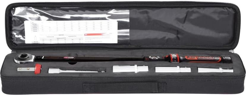 KS TOOLS 516.1905 Jeu de clés dynamométriques ERGOTORQUEbasic 1/2 ", 40-200 Nm, 6 pièces - 1