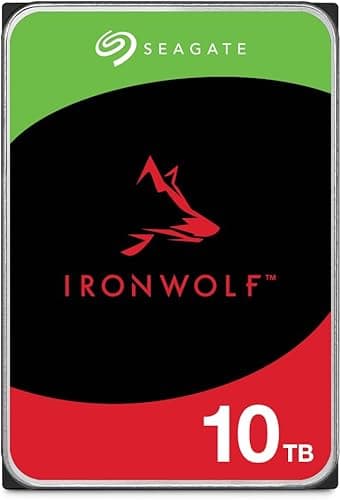 Seagate 10 TB IronWolf NAS 3.5 Inch Hard Drive ST10000VN0…