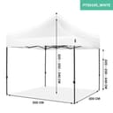 VONROC Easy-Up Gazebo 3 x 3 m – Waterproof Garden Tent, UV Protection 50+, Steel Frame, Bag with Wheels – Modular and Expandable - 4