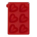 CECOA Silicone Mould with 6 3D Hearts - 3