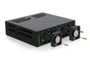 ICY DOCK ExpressCage MB326SP-1B Lot de 6 racks amovibles pour disque dur SATA/SAS 2,5" avec plateaux sans vis dans une baie 5,25" - 8