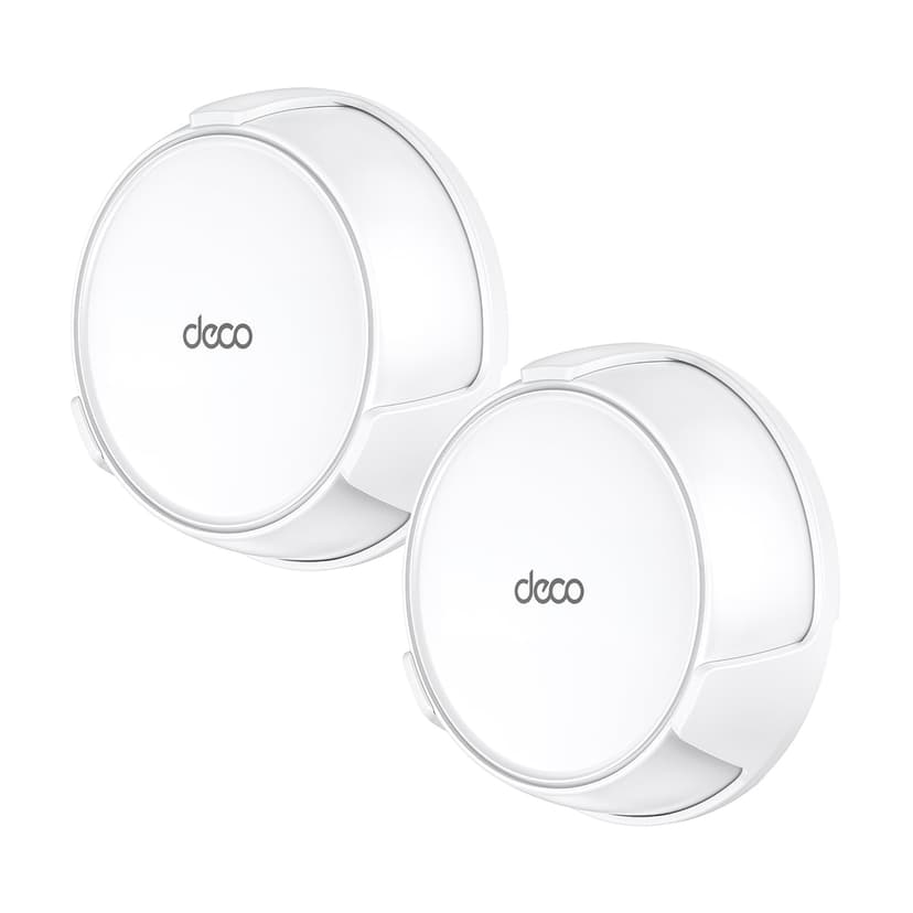 XLTTYWL Deco WiFi 7 Wall Mount Kit, Deco BE23/BE25/BE3600/BE5000 Router Mount Bracket Optimize Space&Cable Management for TP Decos 7 Dual-Band WiFi 7 Mesh Wi-Fi System (White, 2 Pack) - 1