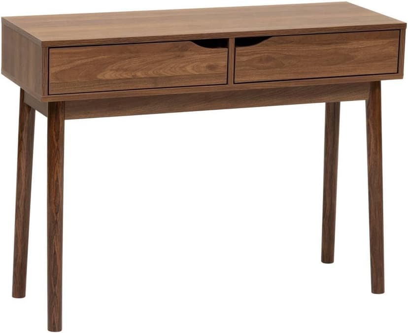 5 five simply smart 5Five - Console SLIDY Marron en Panneau de Fibres de Bois - 100x34x75,5cm - Meuble de Rangement Fonctionnel pour Salon, Entrée, Salle à Manger - 1