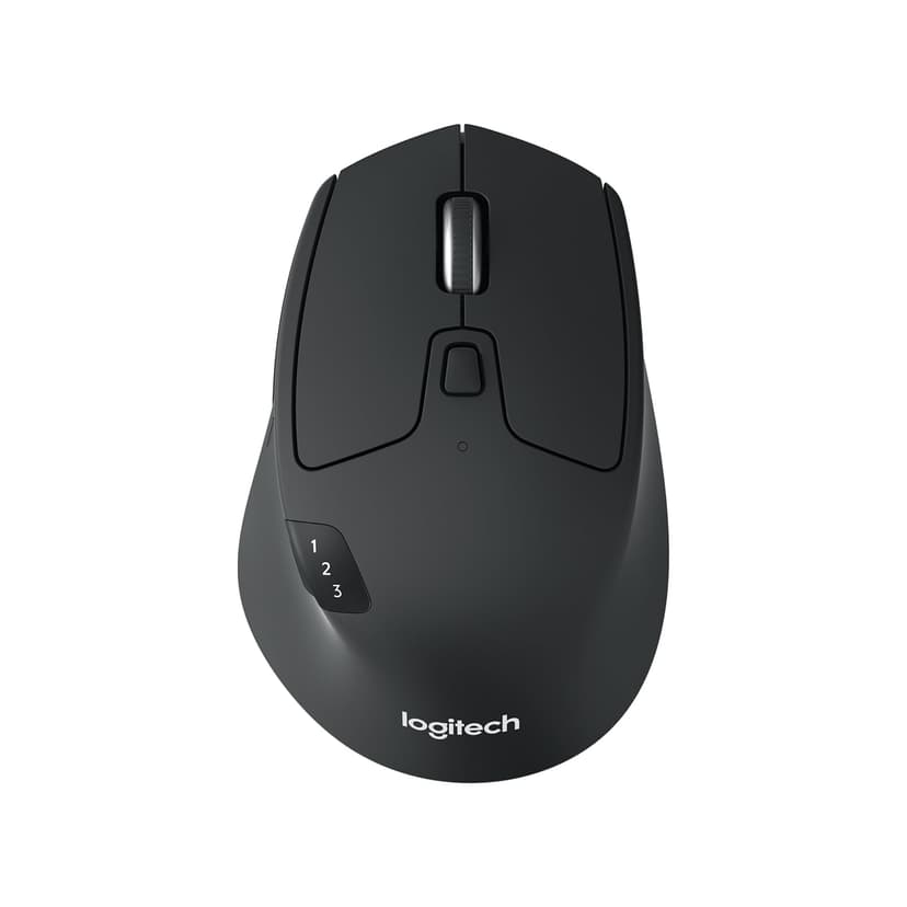 Logitech M720 Triathlon, Souris sans Fil, Multi-Dispositifs, Bluetooth et 2,4 GHz avec Récepteur USB Unifying, 1000 PPP, 8 Boutons, Batterie Longue Durée 24 Mois, Portable/PC/Mac/iPad OS - Noir - 1
