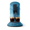 Philips Senseo Original Plus Machine à café à dosettes, Sélection de l'intensité du café, Technologie Coffee Boost, 2 tasses a la fois, Plastique recyclé, Bleu Paon (CSA210/00) - 1