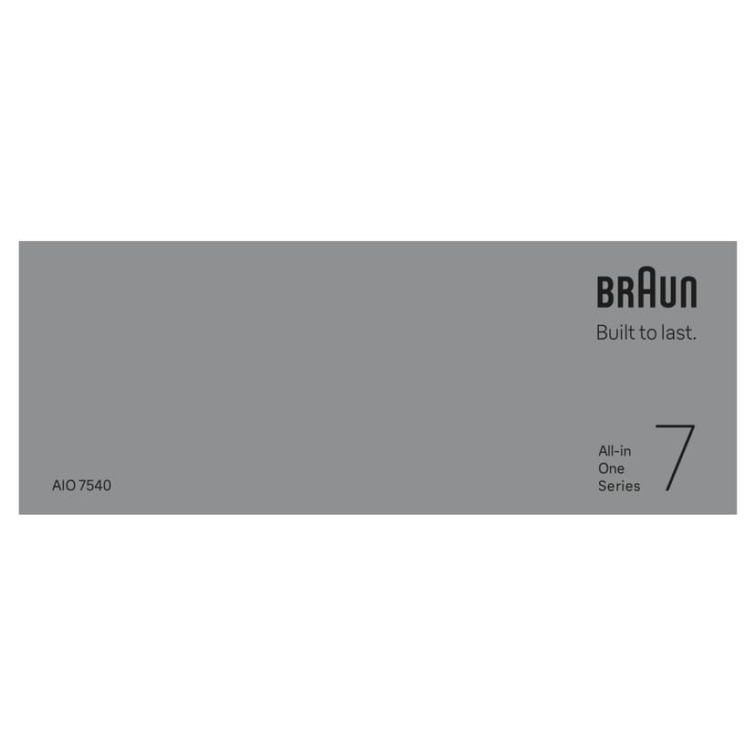 Braun All-in-One Series 7, 11-in-1 Grooming Set, ProBlade, AutoSense, 120 Min Battery, AIO7540, Blue - 6
