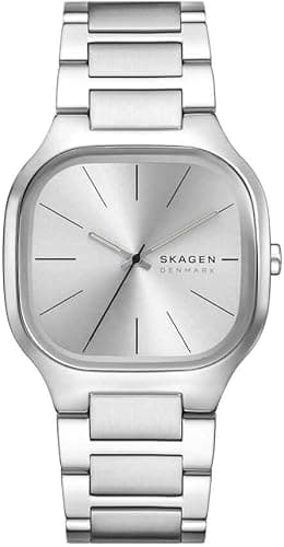SKAGEN Mellem Watch for Men, Quartz Three Hand Movement with Stainless Steel Strap