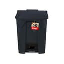 Floordirekt 50 Litre Rubbish Bin, Grey Lid, Kitchen and Office Rubbish Bin, Separate Collection System, Pedal Bin with Step-On Mechanism, Olaf Waste Bin - 2