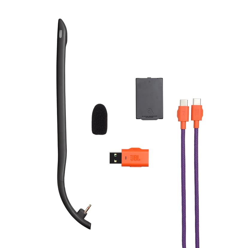 JBL Quantum 650 Wireless Bluetooth Gaming Headset with JBL Quantum Spatial Sound, Noise Cancelling Mic, USB-C Cable, 45H Battery Life and Replaceable Parts, Multiplatform Compatibility, Black - 8