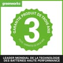 Greenworks 48V (24V x 2) Cordless Brushcutter with Grass Trimmer, 38cm Cutting Width, Bike Handle, 5.95kg Easy to use, 25cm Blade, Two of 24V 4Ah Batteries & Charger, 3 Year Guarantee - 8