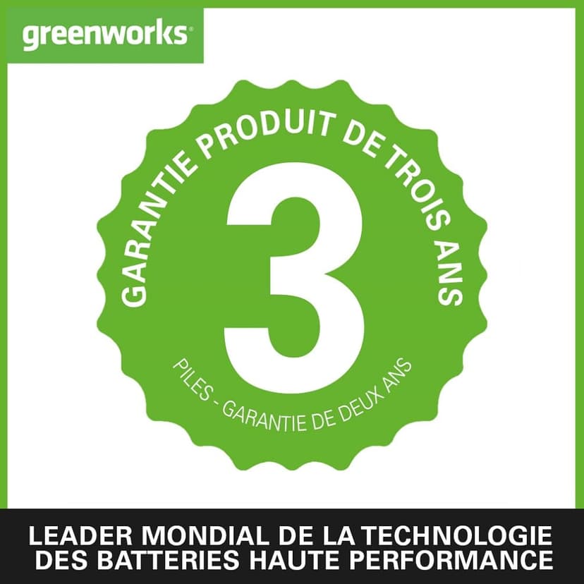Greenworks 48V (24V x 2) Cordless Brushcutter with Grass Trimmer, 38cm Cutting Width, Bike Handle, 5.95kg Easy to use, 25cm Blade, Two of 24V 4Ah Batteries & Charger, 3 Year Guarantee - 8