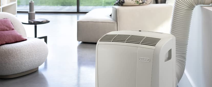 DELONGHI Pinguino PAC EX130 CST Climatiseur mobile WiFi avec fonction de déshumidification, version Pro jusqu'à 120 m³ Blanc - 5