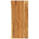 vidaXL Dessus de salle de bain en acacia massif - Accessoire d'évier en bois - Bord vivant - 1