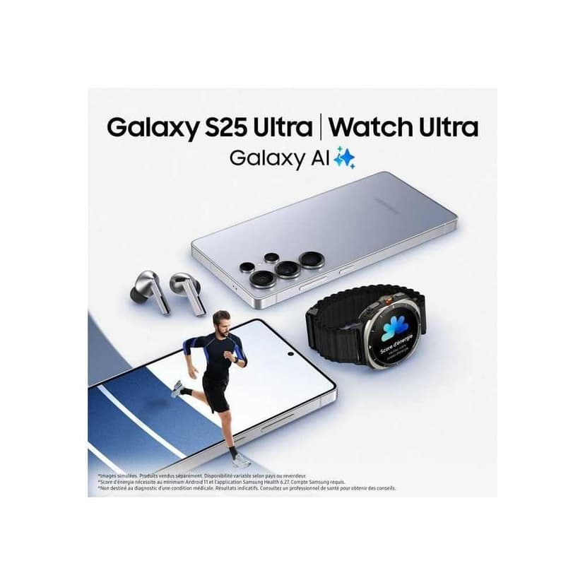 Samsung Galaxy S25 Ultra 256Go Smartphone Android 5G 12Go RAM AI Display 6.9" Dynamic AMOLED 2X Fotocamera 200MP 5.000 mAh (Bleu) - 6