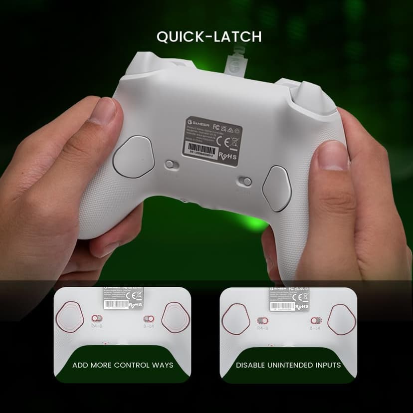 GameSir G7 SE Manette Filaire pour Xbox Series X|S, Xbox One & Windows 10/11, Manette de Jeu Plug and Play avec Joysticks à Effet Hall, Prise Audio 3,5 mm (Blanc) - 4