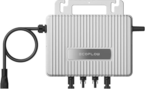EcoFlow Stream Micro-onduleur Solaire Intelligent 800 W, pour Centrale électrique de Balcon, onduleur PV pour 2 Panneaux solaires, Étanchéité IP67, MPPT intégré, Contrôle par WiFi/APP