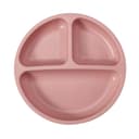 PandaEar 2 Pack Silicone Baby Suction Plates with 2 Spoons 2 Forks for Weaning Girls, Sectioned Divided Baby Weaning Plates, Toddler Dinner Plates Set for Toddlers Kids Childrens, BPA-Free, Pink - 6