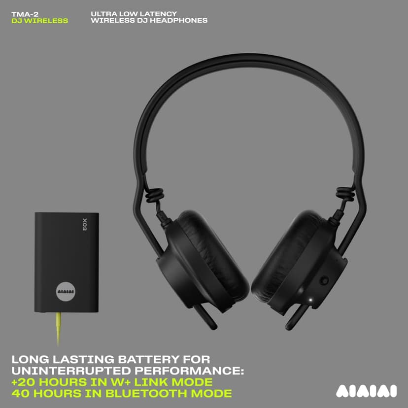 AIAIAI TMA-2 DJ Wireless - Professional DJ Headphones with Ultra-low Latency Wireless Audio, 20+ Hours of Playback, Durable Lightweight Design, High Isolation Ear Pads and Added Bluetooth. - 2
