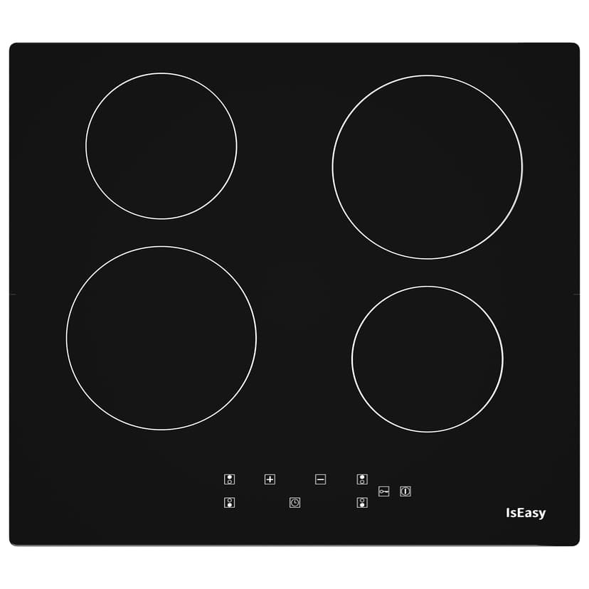 Plaque Vitrocéramique 4 Feux, Table de Cuisson Encastrable - (6000W, 4 Foyers, 60cm, Autarkic, Tactile, Minuteur, Verre-céramique - 1