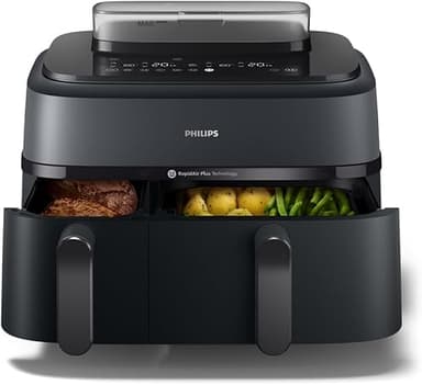Philips Airfryer Series 5000 - Air Fryer with Double Bask…