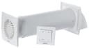 Steinberg14 Unite de VMC Décentralisée 100 mm - Blanc Récupérateur de Chaleur avec Interrupteur - Kit VMC Double Flux - Répartiteur d'air - Système de Ventilation Murale - 1