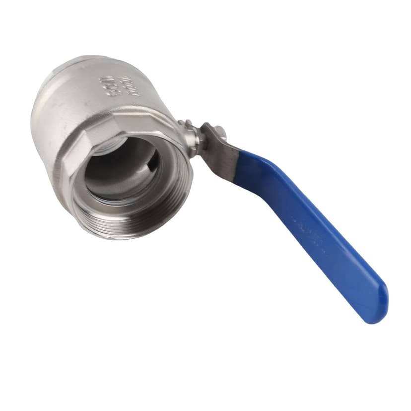 304 Stainless Steel Ball Valve 2 Inch Two Piece Female Thread Ball Valve Full Bore Lever Handle DN50 1000 WOG Suitable for Water, Oil and Non-flammable Gas - 4