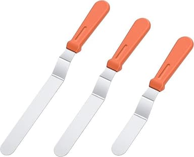 U-Taste Icing Spatula Set of 3: 18/0 Stainless Steel Cake…