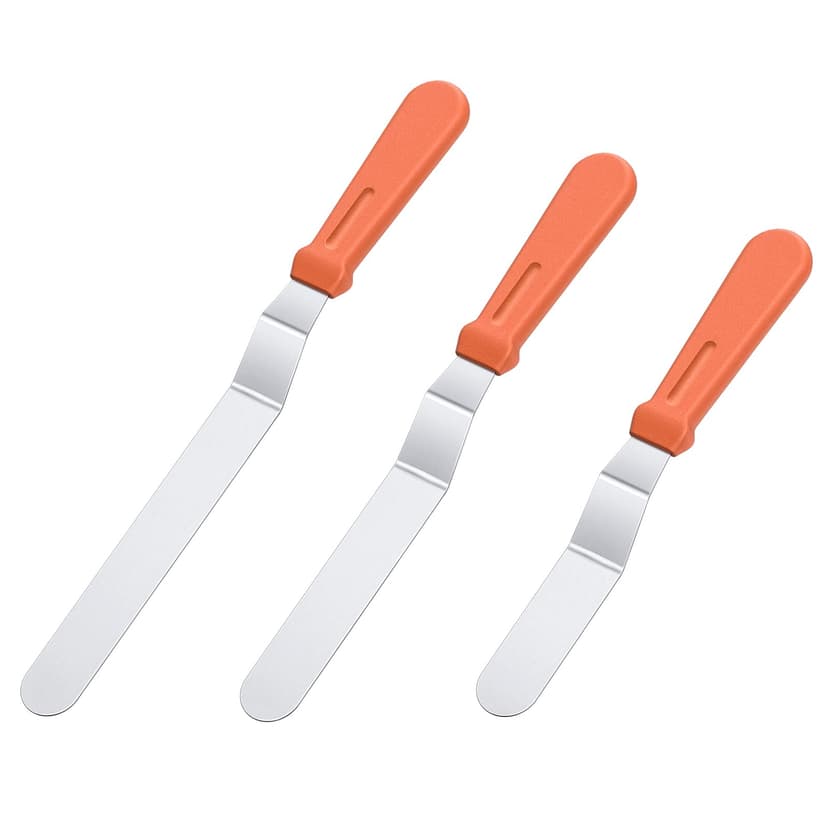 U-Taste Icing Spatula Set of 3: 18/0 Stainless Steel Cake… - 1