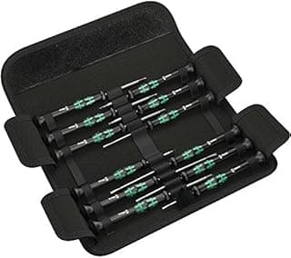 Wera 05073675001 Kraftform Micro-Set/12 SB 1 Jeu de Tournevis électronicien, 12 Pièces, Vert - 1