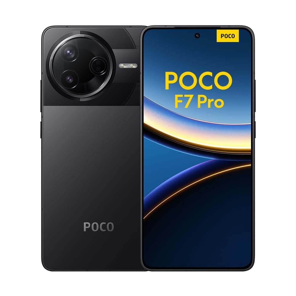 XIAOMI Smartphone POCO F7 Pro, 12+256, Noir, Batterie 6000mAh, HyperCharge 90W, HyperAI (Chargeur Non Inclus)