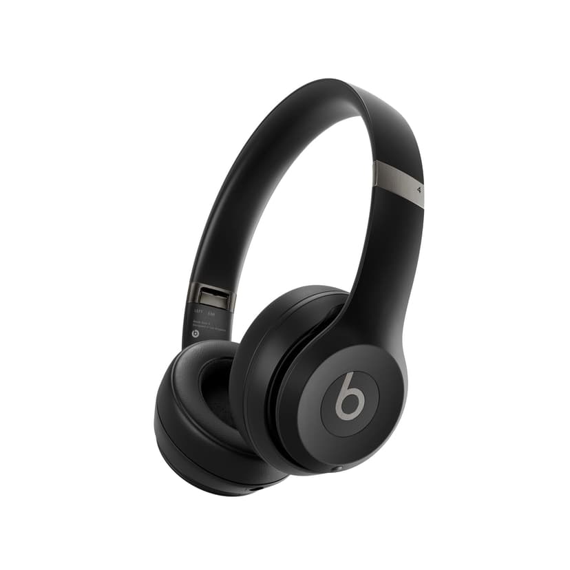Beats Solo 4 – Casque Supra-auriculaire sans Fil Bluetooth, Apple et Android Compatible, 50 Heures d’autonomie – Noir Mat - 1