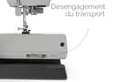 Necchi Q132A Sewing Machine, Aluminium Die Casting Interior, ABS shell, Black, Regular - 2